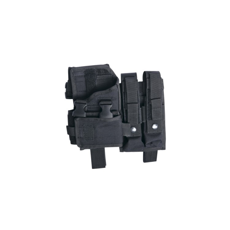 Thigh holster MP5K-M11-MP7-Vz61 adjustable Black