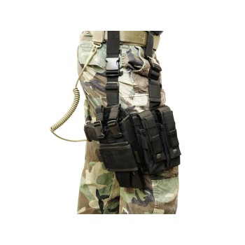 Thigh holster MP5K-M11-MP7-Vz61 adjustable Black