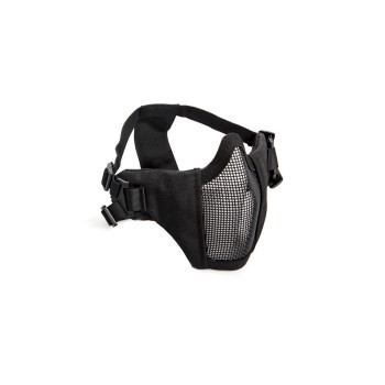 Mesh mask, cheek pad, metal lower half Black