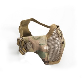 Mesh mask, cheek pad, metal lower half Multicam