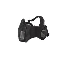 Mesh Mask cheek pad with ear protection Black