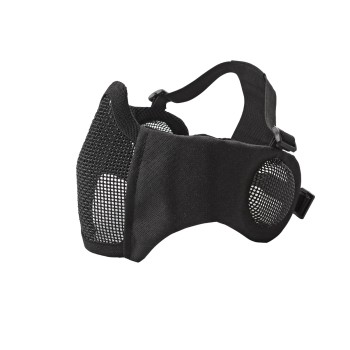 Mesh Mask cheek pad with ear protection Black