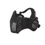 Mesh Mask cheek pad with ear protection Black