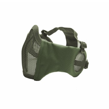 Mesh Mask cheek pad with ear protection OD Green