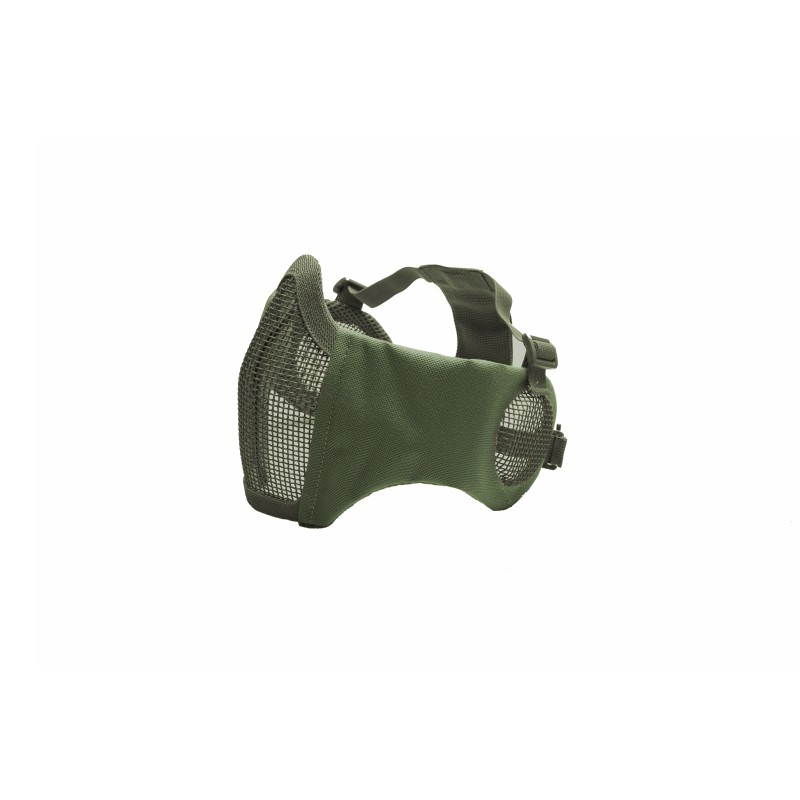 Mesh Mask cheek pad with ear protection OD Green - Pikadooprema