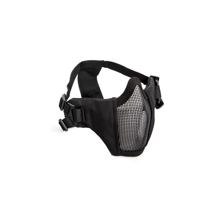 Mesh mask, cheek pad, metal lower half Black - Pikadooprema