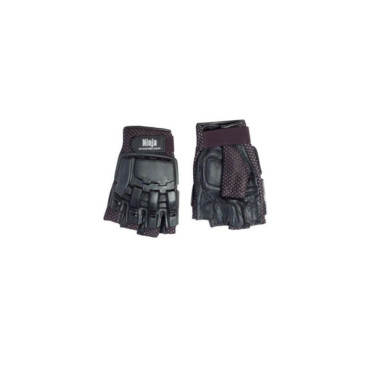 Gloves 1/2 finger Leather L