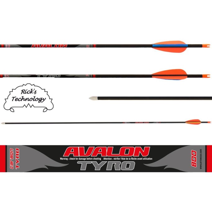 Strela Carbon Tyro ID4.2 800-30'' 2''Vanes 90gr Strela Carbon Tyro ID4.2 800-30'' 2''Vanes 90gr