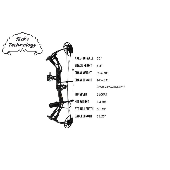 Sanlida Dragon X8 Compaund Bow RH/10-60LBS/18-31''/ Camo