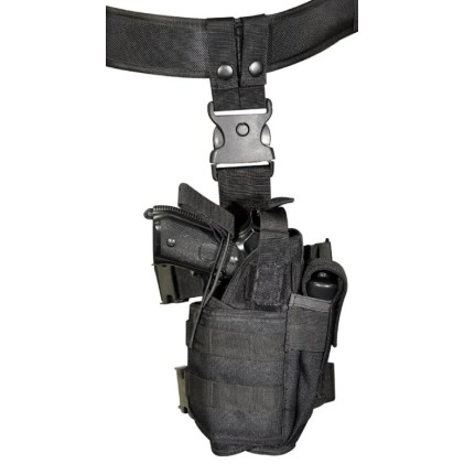 Swiss Arms Universal Leg holster Right Black (Cybergun) Swiss Arms Universal Leg holster Right Black - Pikadooprema