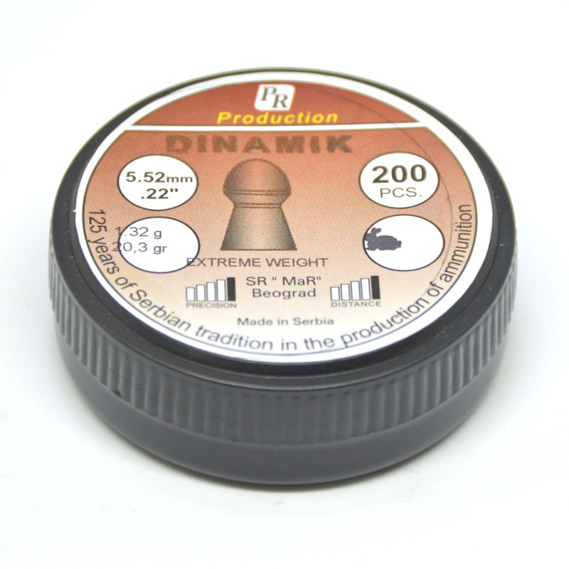 Dijabole 5,5mm Dinamik 1,32g 200kom - Pikadooprema