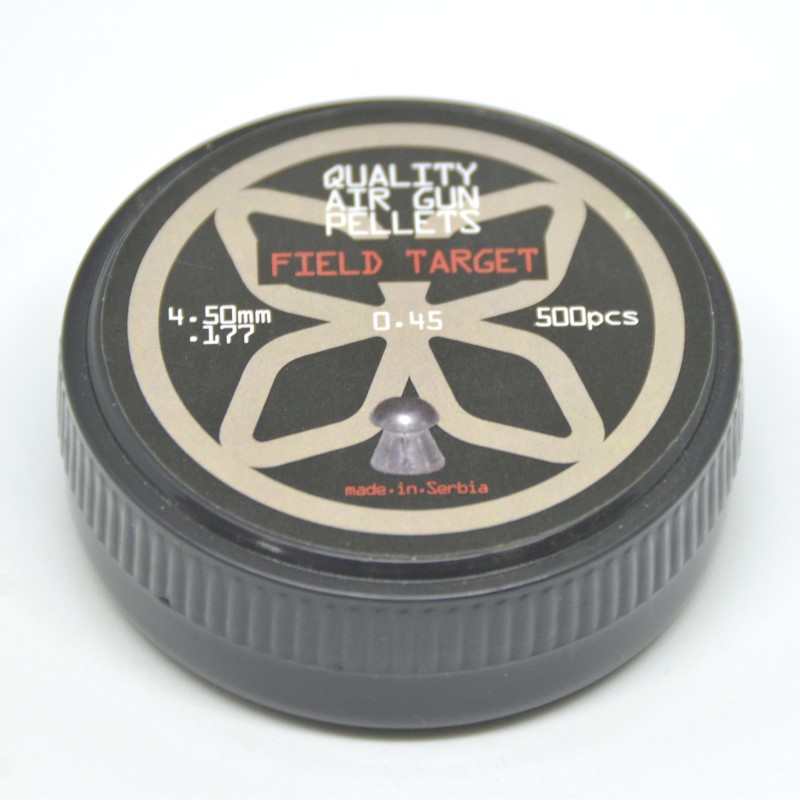 Dijabole 4,5mm Field Target zaobljene 0,45g 500kom - Pikadooprema