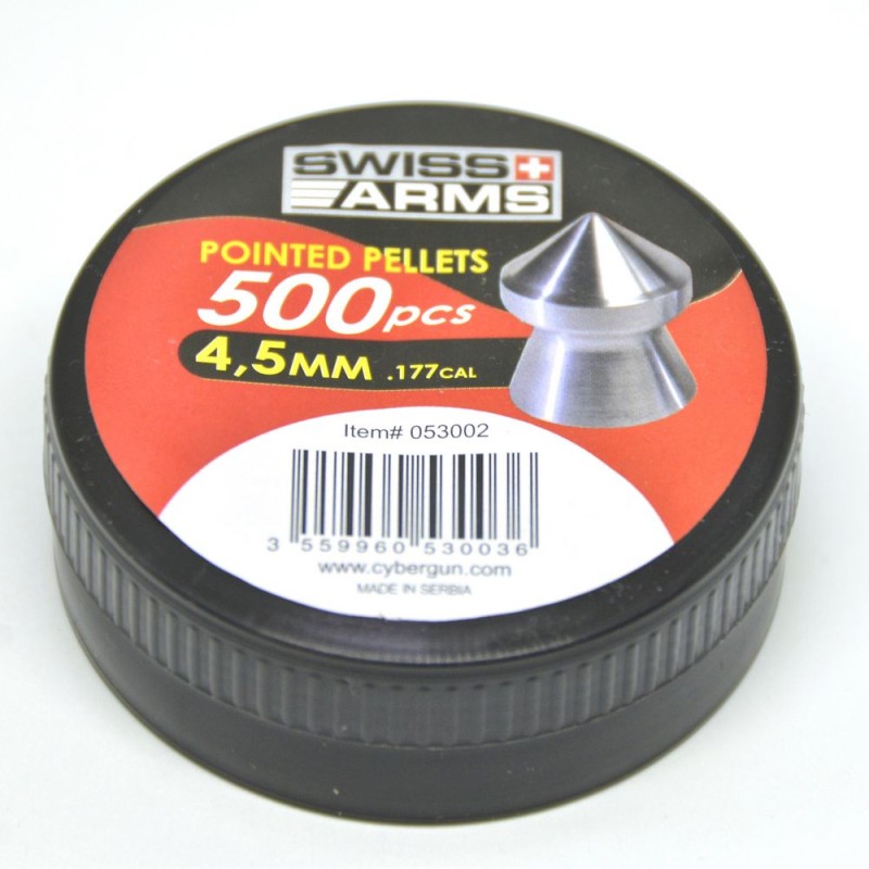 Dijabole 4,5mm Swiss Arms zašiljene 500kom (Cybergun) Dijabole 4,5mm Swiss Arms zašiljene 500kom - Pikadooprema