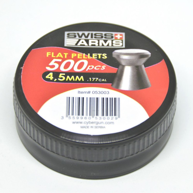 Dijabole 4,5mm Swiss Arms ravne 500kom - Pikadooprema