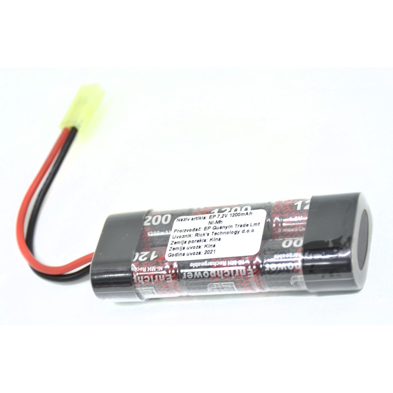 Baterija EP 7,2V 1200mAh NiMh - Pikadooprema