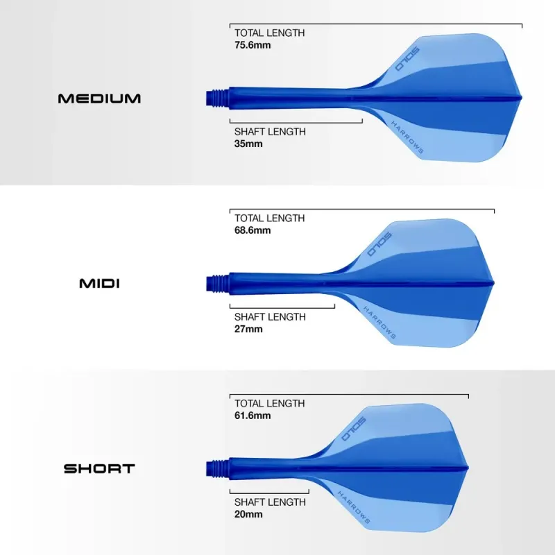 SOLO Integrated Flight and Shaft - Blue - Pikadooprema