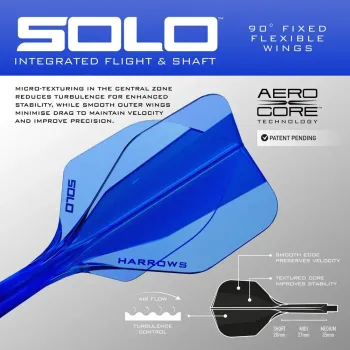 SOLO Integrated Flight and Shaft - Blue