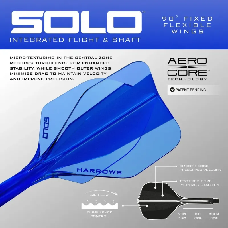 SOLO Integrated Flight and Shaft - Blue - Pikadooprema