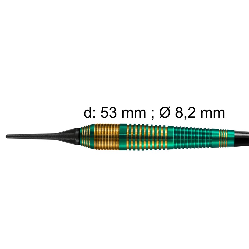 Vivid 18g Green Softdart