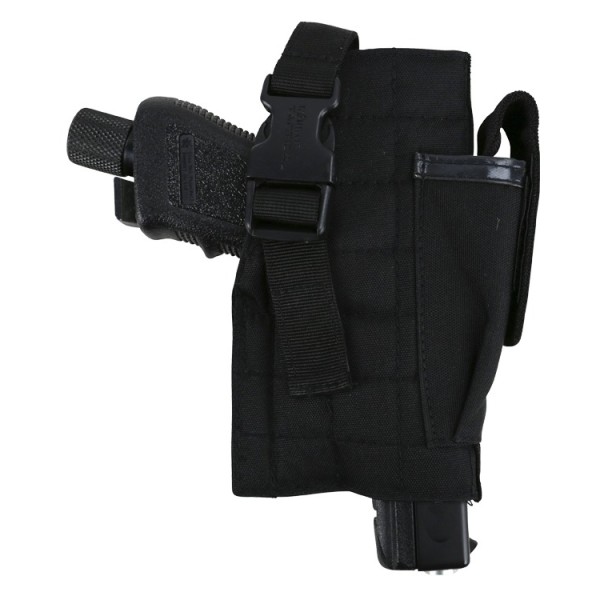 Molle Gun Holster with Mag Pouch Black (KombatUK) Molle Gun Holster with Mag Pouch Black - Pikadooprema