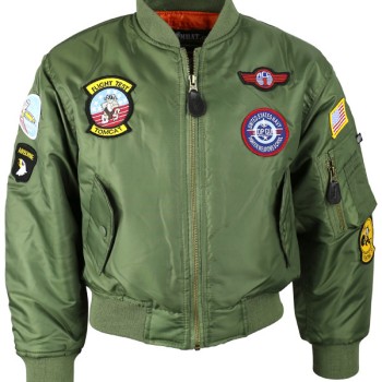 Kids MA1 Flight Jacket - L