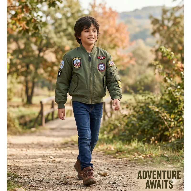 Decija pilotska jakna MA1 KombatUK (Veličina L / Uzrast 9-10 god.) - Pikadooprema