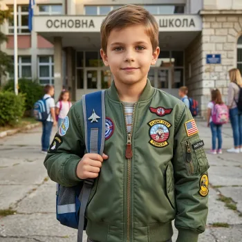 Dečija pilotska jakna MA1 KombatUK (Veličina M / Uzrast 7-8 god.)