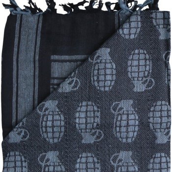 Grenade Shemagh - Black & Grey Grenade Shemagh - Black & Grey
