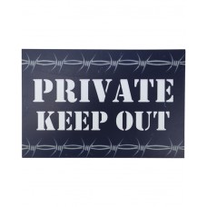 Private Keep Out sign