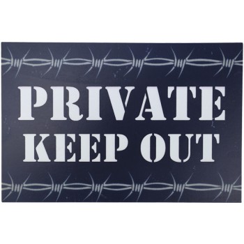 Private Keep Out sign
