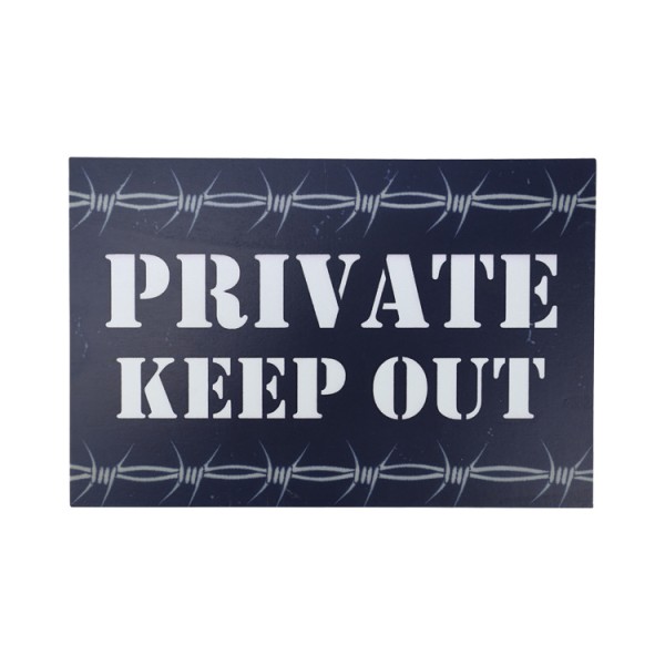 Private Keep Out sign (KombatUK) Private Keep Out sign - Pikadooprema
