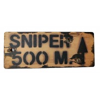 Sniper 500m sign