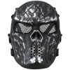 Skull mesh mask - Gunmetal Grey