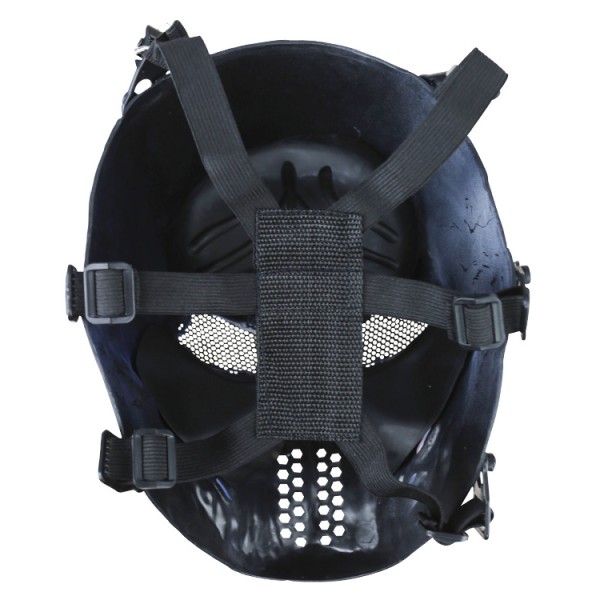 Skull mesh mask - Gunmetal Grey