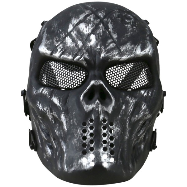 Skull mesh mask - Gunmetal Grey - Pikadooprema