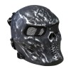 Skull mesh mask - Gunmetal Grey - Pikadooprema