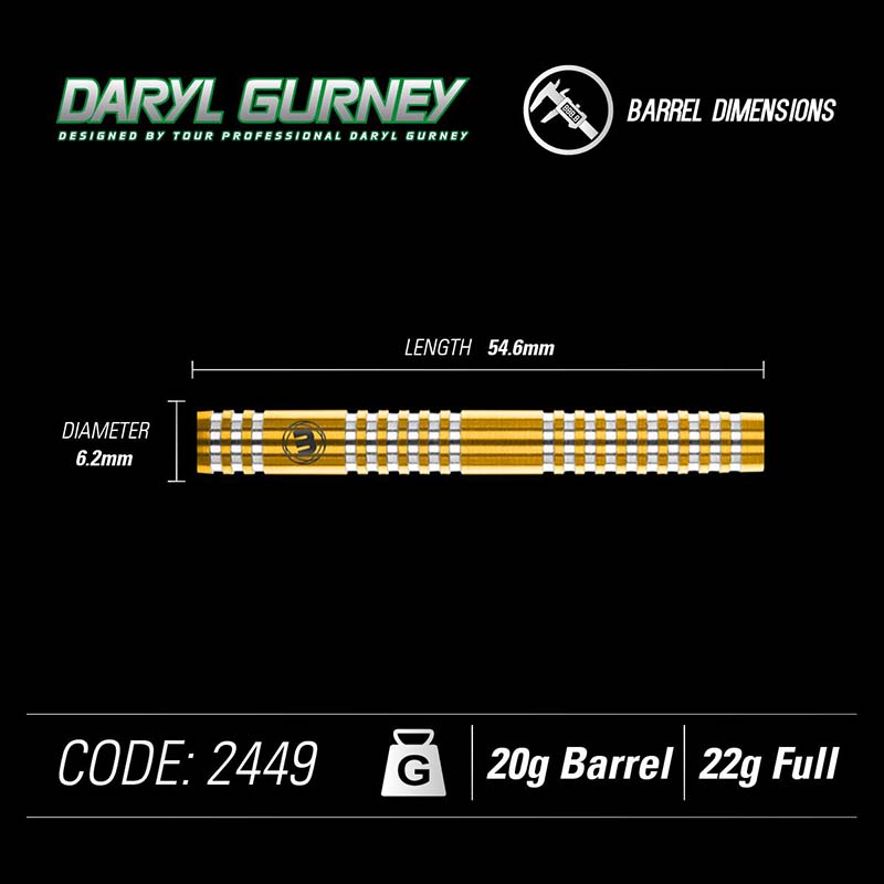 Daryl Gurey 90% Tungsten 20/22g Softdart