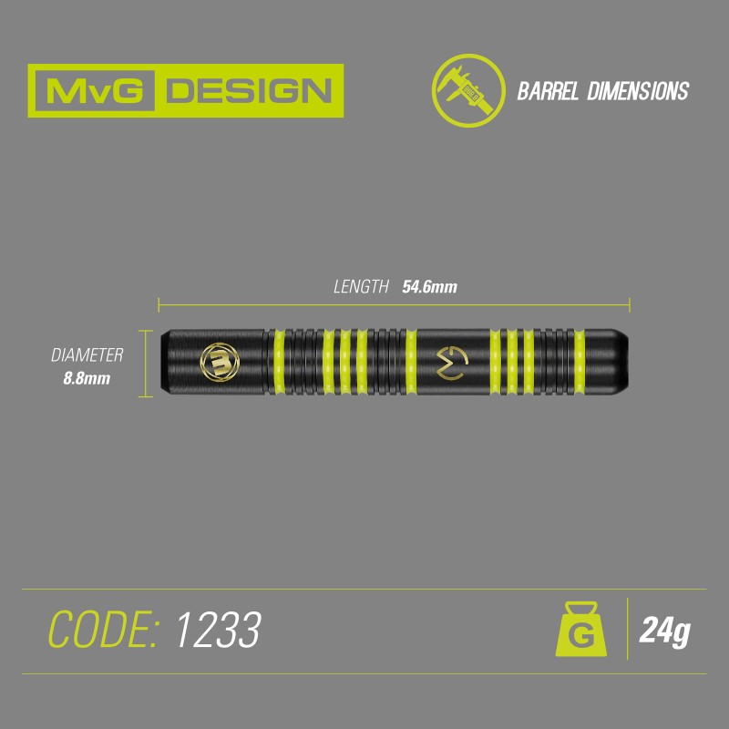 MvG Ambition Brass 24g Steeldart - Pikadooprema