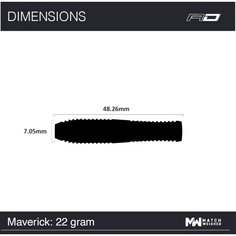 Maverick 22g 80% Tungsten Steeldart - Pikadooprema