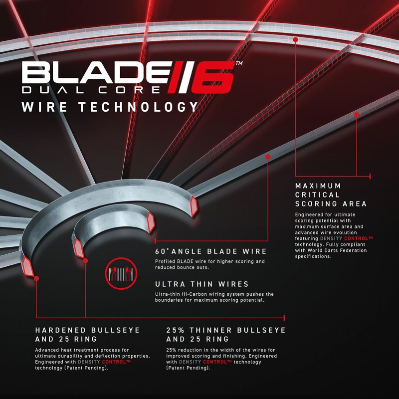 Blade 6 Dual Core Dartboard Blade 6 Dual Core Dartboard